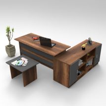 VOGEL10-BA Set mobilier de birou Nuc antracit