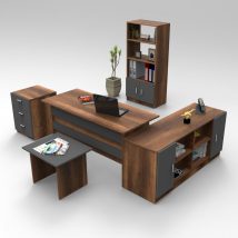 VOGEL15-BA Set mobilier birou Nuc antracit