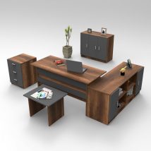 VOGEL16-BA Set mobilier de birou Nuc antracit