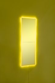Oglinda dreptunghiulara 20 x 80 cm cu iluminare LED 20x80 Galben