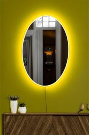 Oglinda Belrosa cu iluminare LED 40x60 Galben