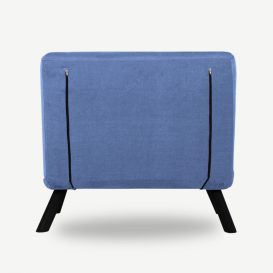 Sando Single - Fotoliu albastru care poate fi transformat intr-un pat 60x50x42 albastru