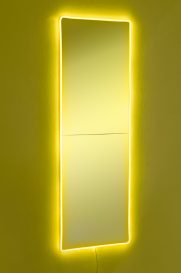 Oglinda dreptunghiulara 40 x 120 cm cu iluminare LED 40x120 Galben