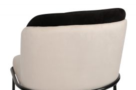 Dore145V2 Scaun de sufragerie negru Cream