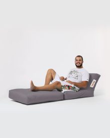 Siesta Sofa Bed Pouf - Scaun Fume Bean Bag 55x40 Fum
