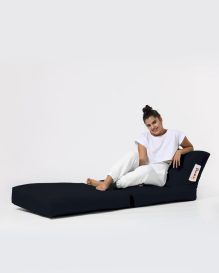 Siesta Sofa Bed Pouf - Fotoliu Beanbag Negru 55x40 Negru
