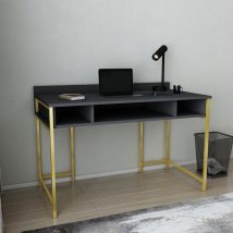 Apple Desk Gold Antracit