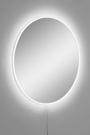 Diametru rotund: 60 cm Oglinda cu iluminare LED 60x60 alb