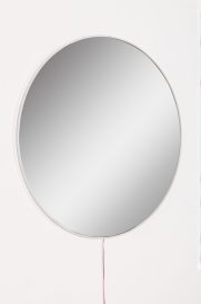 Diametru rotund: 40 cm Oglinda cu iluminare LED 40x40 alb