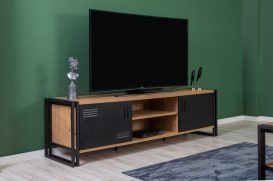 Cosmo25 Set de mobilier pentru camera de zi, Atlantic Pine negru