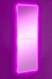 Oglinda dreptunghiulara 40 x 120 cm cu iluminare LED 40x120 Roz