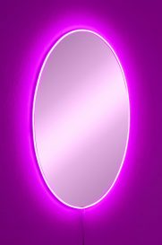 Oglinda Belrosa cu iluminare LED 40x60 Roz