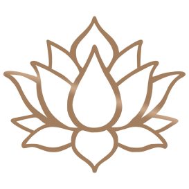 Floarea de Lotus 1 - Cupru Decor de perete metalic 50x43 Cupru