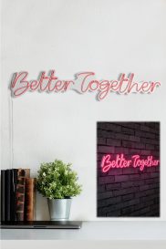 Better Together - Roz Iluminat decorativ din plastic LED 84x2x16 Roz