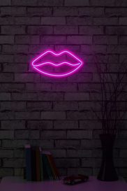 Buze - Roz Iluminat decorativ din plastic LED 36x2x19 Roz