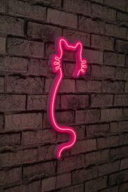 Cat - Roz Iluminat decorativ LED din plastic 22x2x48 Roz