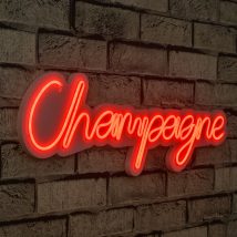   Champagne - Red Dekoratív plastic LED világítás 60x2x18  Roșu