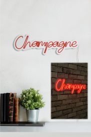 Champagne - Red Dekoratív plastic LED világítás 60x2x18  Roșu