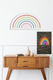 Rainbow - Multicolor Iluminat decorativ LED din plastic 50x2x26 Multicolor