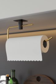 Kağıt Havluluk, Banyo Askısı Suport prosop de hârtie 25x5x8 Aur