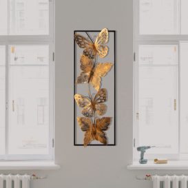 Decor metalic Butterfly Wall 32x90 Multicolor