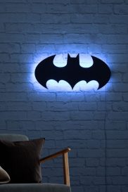 Batman - Iluminare LED decorativa albastru 50x25 albastru