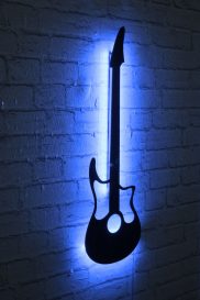 Chitara - albastru Iluminare LED decorativa 22x68 albastru