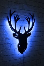 Deer 2 - albastru Iluminat LED decorativ 25x30 albastru