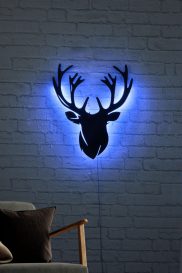 Deer 2 - albastru Iluminat LED decorativ 25x30 albastru