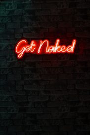 Get Naked - Roșu Iluminare LED decorativă din plastic 62x2x20 Roșu