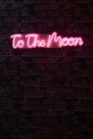 To the Moon - Pink Iluminare decorativă LED din plastic 72x2x16 Roz