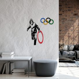 Banksy - 7 Decor metalic de perete 62x61 Multicolor