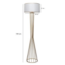 AYD-3077 Design interior Lampa de podea alb 
 Aur 21x38x155 cm