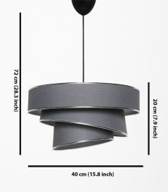 Couper - Antracit, Argintiu Candelabru de design interior Antracit 
 Argintiu 40x40x72 cm