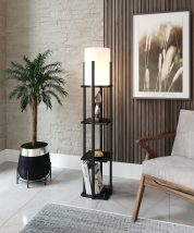   Nora - negru Design interior Lampa de podea Negru 21x21x135 cm