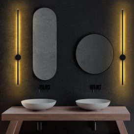 Sword - 13484 Design interior Lampa de perete Neagra 91x7x10 cm