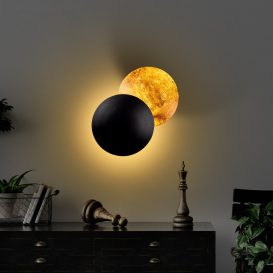 Yosma-13639 Design interior Lampa de perete 
 negru Copper 25x25x25 cm