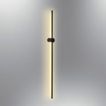  L1177 - Negru Design interior Lampa de perete Neagra 6x121x121 cm