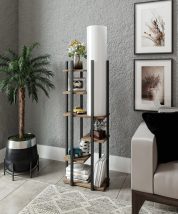   Vogue - SRC Design interior Lampa de podea Negru 
 alb Natural 25x45x160 cm