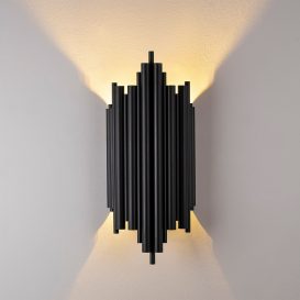 Reis - 13340 Aplica de perete design interior Negru 22x11x50 cm