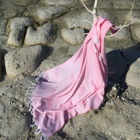 Flamingo Fouta (prosop de plajă) Roz