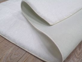 Covor moale Plush pentru hol (80 x 150) alb
