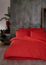 Set cuvertură pat dublu Ludano Roșu