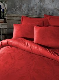 Set cuvertură pat dublu Ludano Roșu