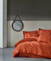 Set cuvertură pat dublu Mirella portocaliu