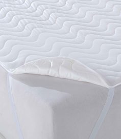 Quilted Alez (70 x 140) Protector de pat de o persoană alb