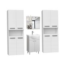   Set mobilier baie Adino Lungo cu dulap de bază Ikeany, chiuvetă, dulap cu oglindă Adino