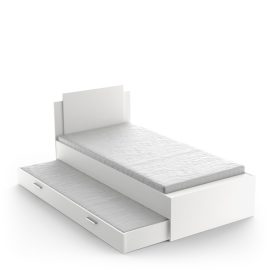 Zona de dormit suplimentară pentru patul Life 90x200cm alb mat