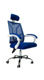TALE V NEW Masă de computer pe colț cu scaun de birou pivotant Castell - albastru