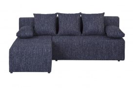 Set canapea coltar tapitat Jolly 02 200 x 155 cm Gri-negru Universal